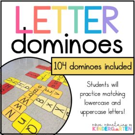 Letter Dominoes Alphabet Game - Uppercase and Lowercase Letter Recognition