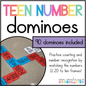 Teen Numbers Dominos