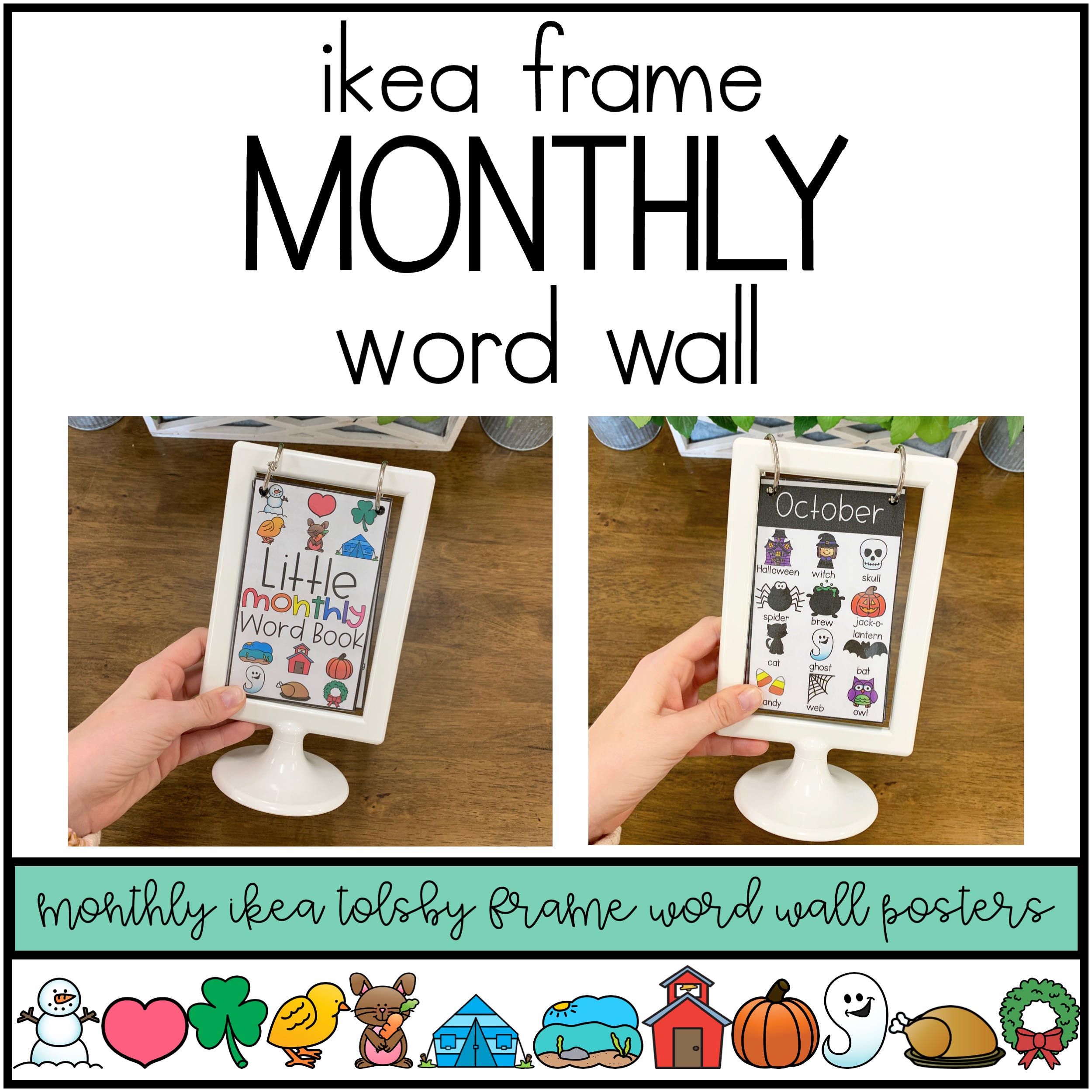 kindergarten-word-wall-ikea-frame