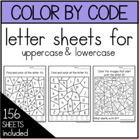 Letter Color By Code