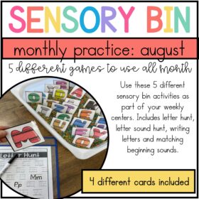 August Sensory Bin Activities