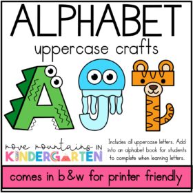 Alphabet Crafts: Uppercase Letter & Beginning Sounds Activities