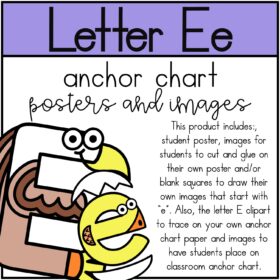 Letter E Anchor Chart