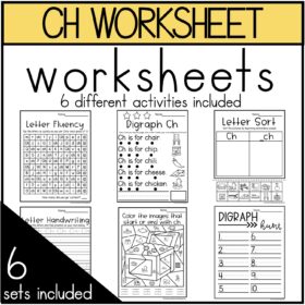 Digraph Ch Worksheets