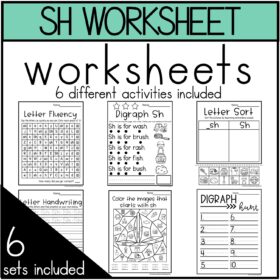 Digraph Sh Worksheets