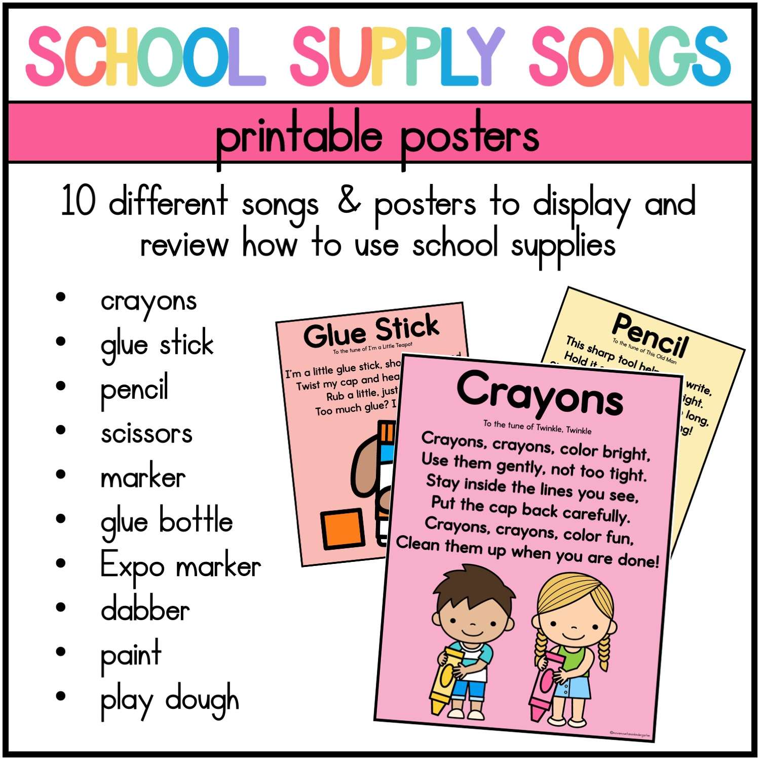 Classroom Supplies Songs - How to Use School Supplies Songs