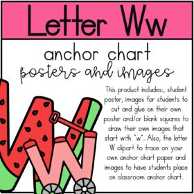 Letter W Anchor Chart
