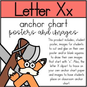 Letter X Anchor Chart