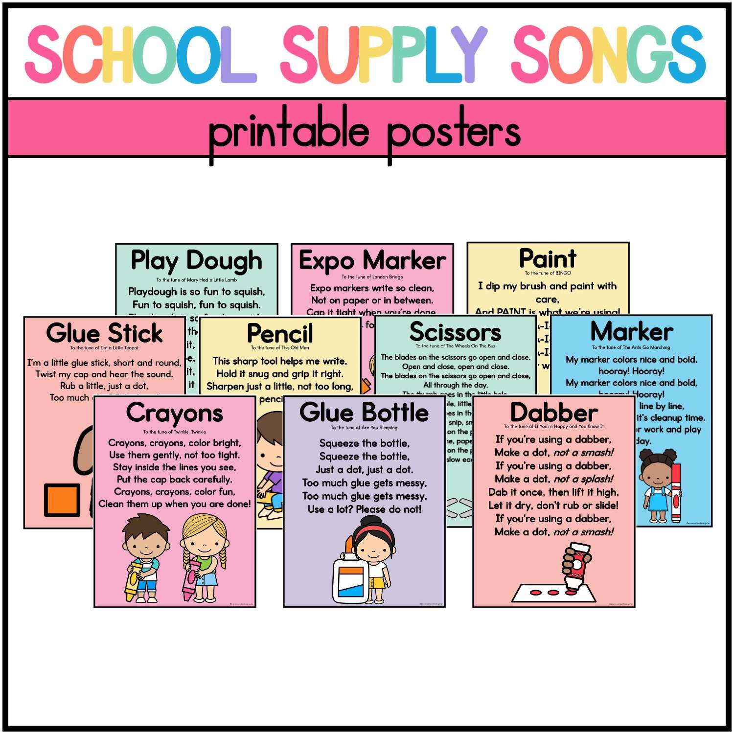 Classroom Supplies Songs - How to Use School Supplies Songs - Image 4