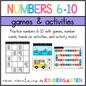 Identifying Numbers 0-6- Games and Activities
