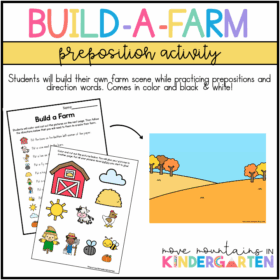 Build-A-Farm Preposition Activity