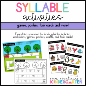 Syllable Activities-Worksheets, Games, and Centers