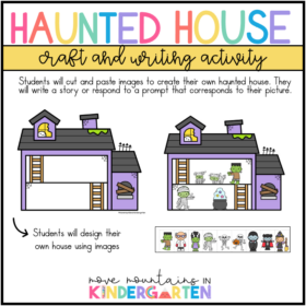 Halloween Haunted House Writing Activity & Craft