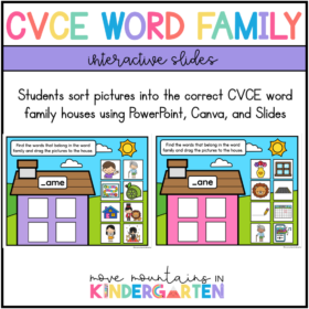 CVCE Word Family Houses–Interactive Slides for Canva, PowerPoint, and Slides