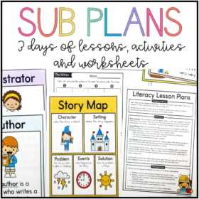 Winter Sub Plans – Complete Print-and-Go Lessons for Literacy, Phonics, and Math