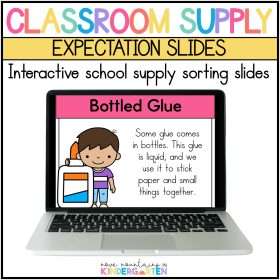 Classroom Supplies Slides, How to Use School Supplies - Kindergarten, Pre-K, 1st