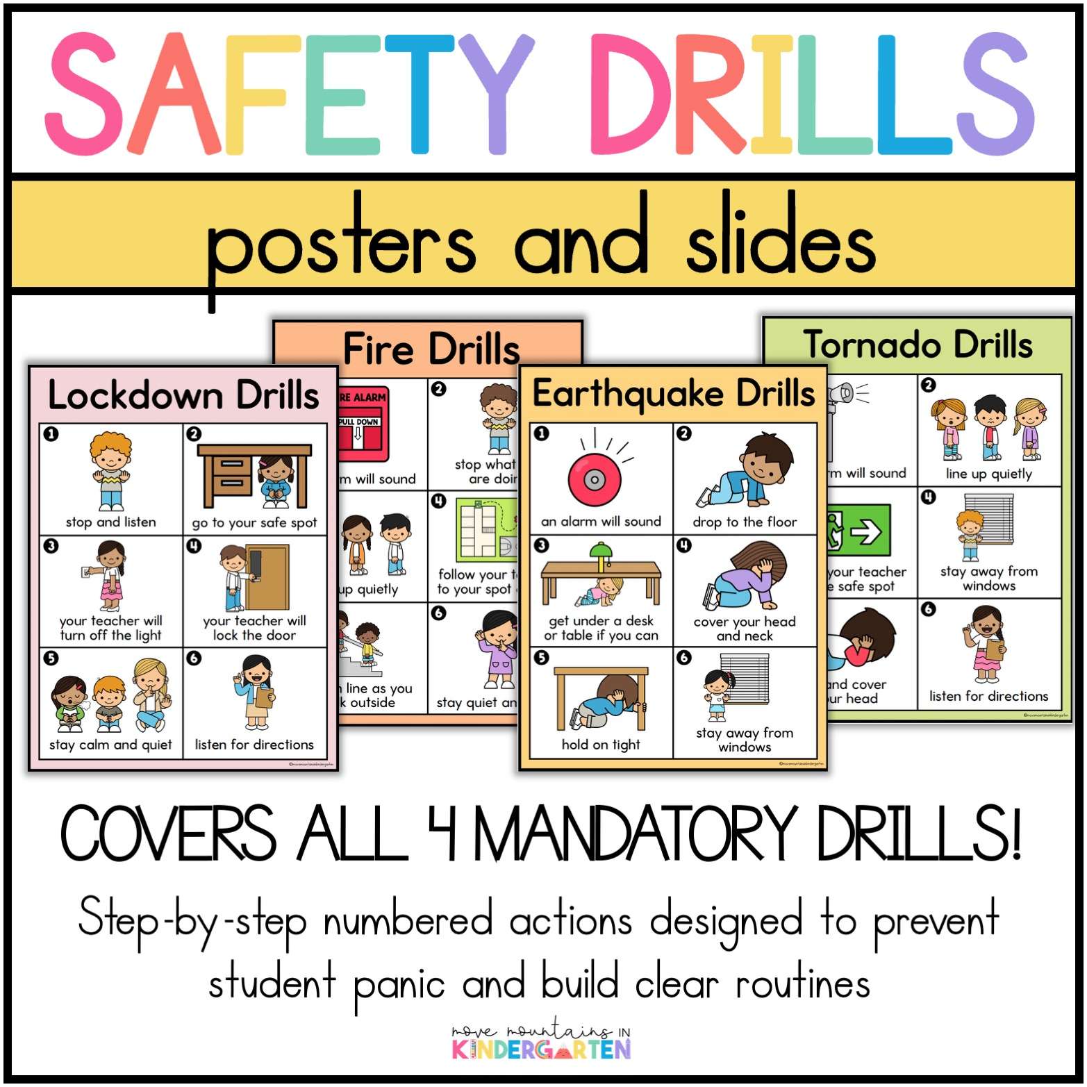 School Safety Drill Editable Template- Classroom Procedure - Image 2