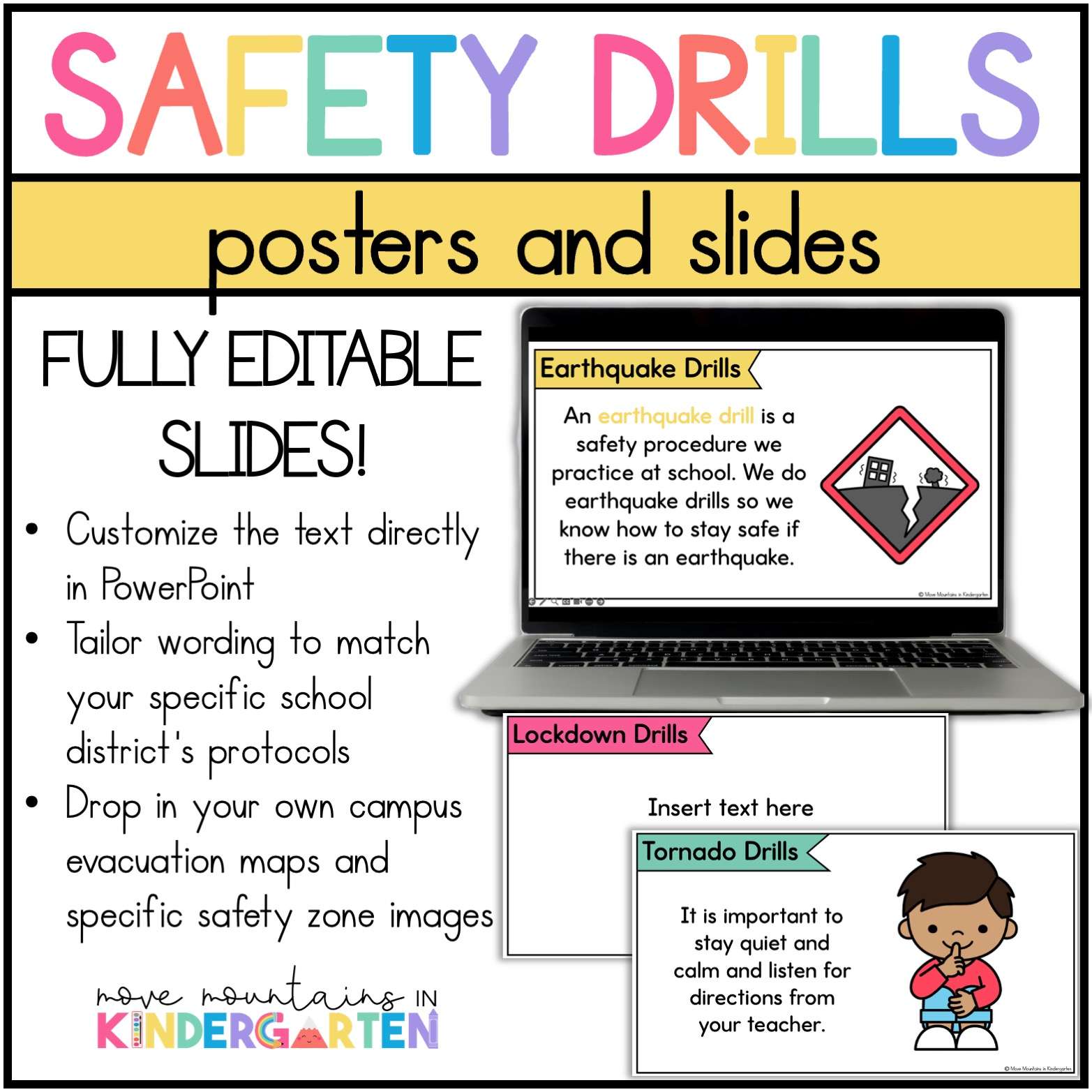 School Safety Drill Editable Template- Classroom Procedure - Image 3