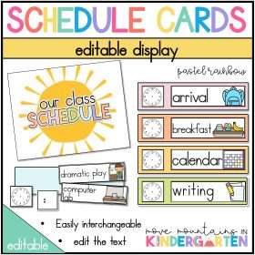 schedule cards